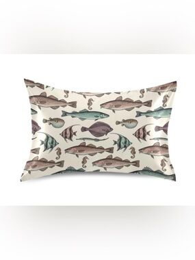 Nautical Silk Pillowcase for Hair & Skin Standard Size 20x26” - BEIGE